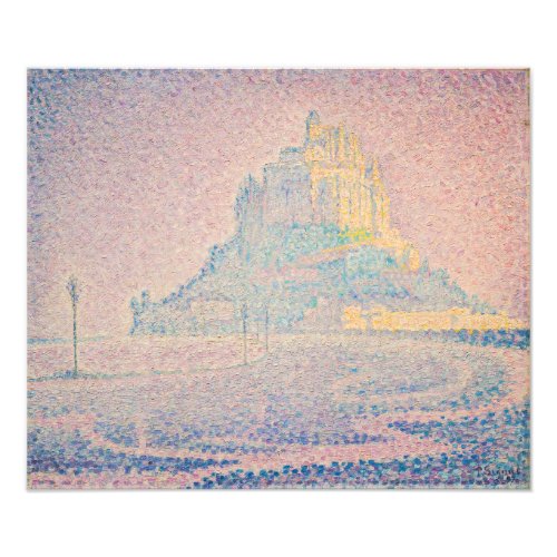 Paul Signac _ Mount Saint Michel Fog and Sun Photo Print