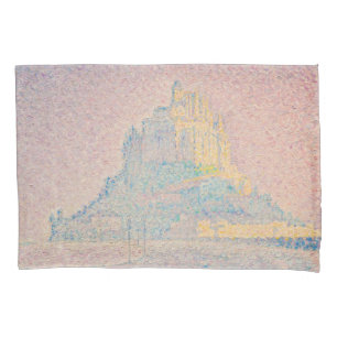 Paul Signac - Mount Saint Michel Fog and Sun Pillow Case