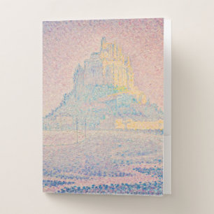 Paul Signac - Mount Saint Michel Fog and Sun Pocket Folder