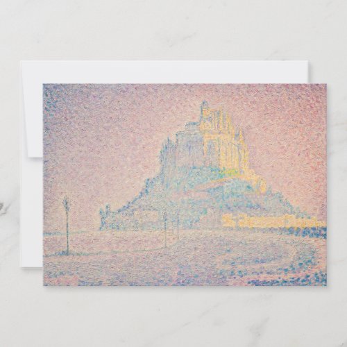Paul Signac _ Mount Saint Michel Fog and Sun Thank You Card