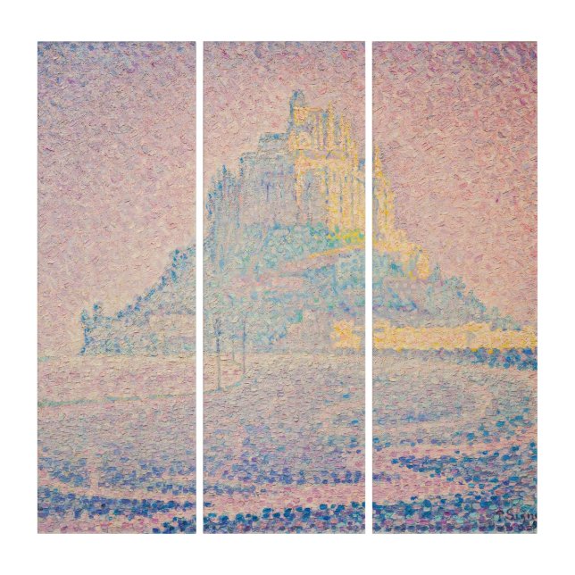Paul Signac - Mount Saint Michel Fog and Sun Triptych (Front)