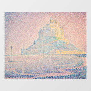 Paul Signac - Mount Saint Michel Fog and Sun Window Cling