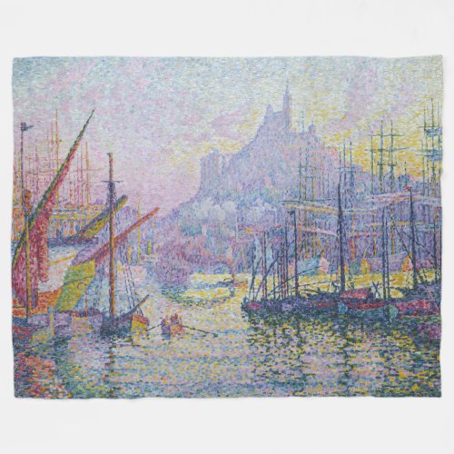 Paul Signac _ Notre_Dame_de_la_Garde Marseille Fleece Blanket