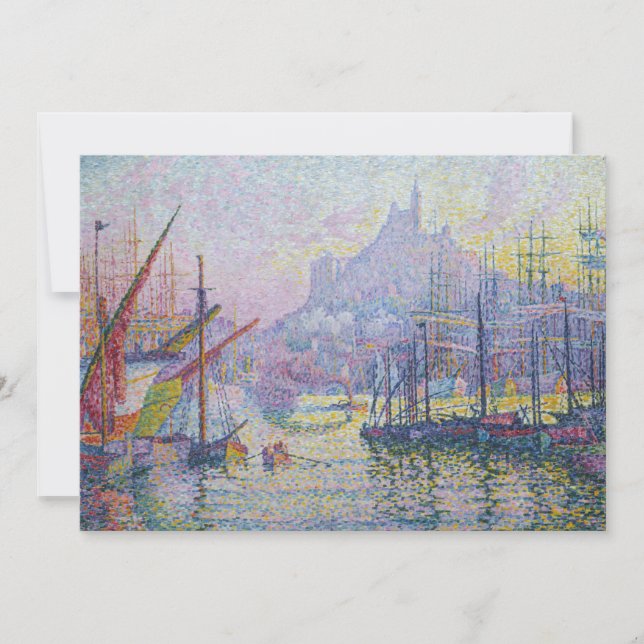 Paul Signac - Notre-Dame-de-la-Garde, Marseille Invitation (Front)