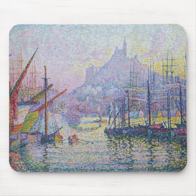 Paul Signac - Notre-Dame-de-la-Garde, Marseille Mouse Pad (Front)
