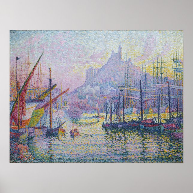 Paul Signac - Notre-Dame-de-la-Garde, Marseille Poster (Front)