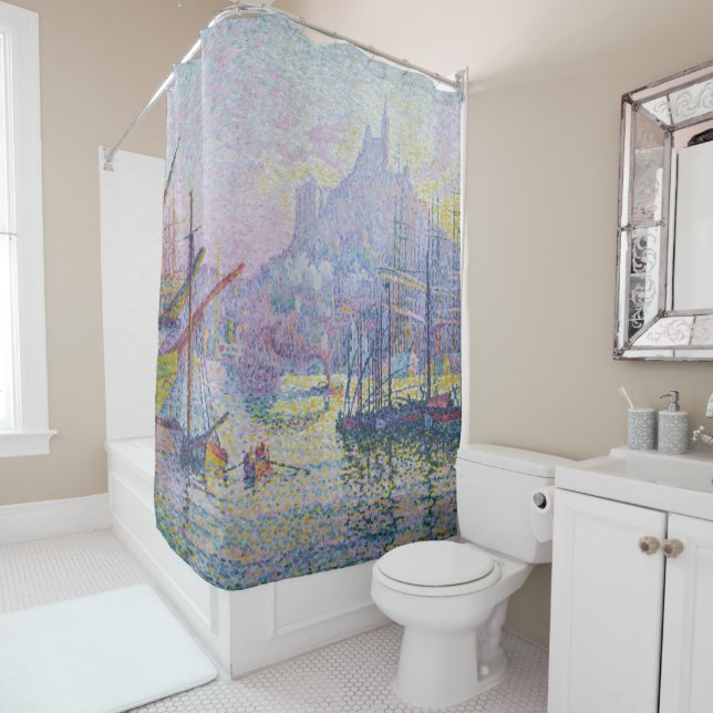 Paul Signac - Notre-Dame-de-la-Garde, Marseille Shower Curtain (In Situ)