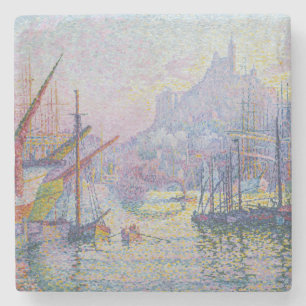 Paul Signac - Notre-Dame-de-la-Garde, Marseille Stone Coaster