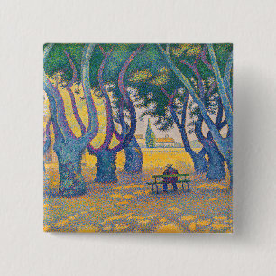 Paul Signac - Place des Lices, Saint-Tropez Button