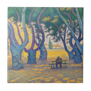 Paul Signac - Place des Lices, Saint-Tropez Ceramic Tile