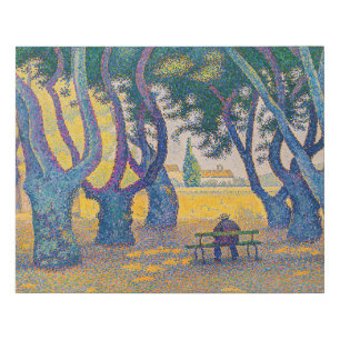 Paul Signac - Place des Lices, Saint-Tropez Faux Canvas Print