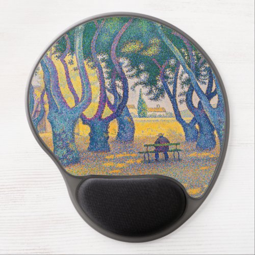 Paul Signac _ Place des Lices Saint_Tropez Gel Mouse Pad