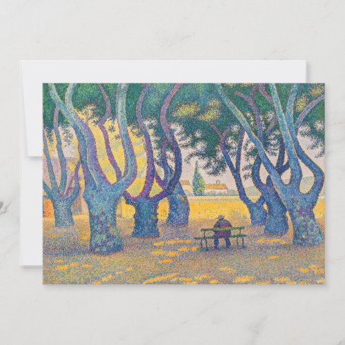 Paul Signac _ Place des Lices Saint_Tropez Invitation