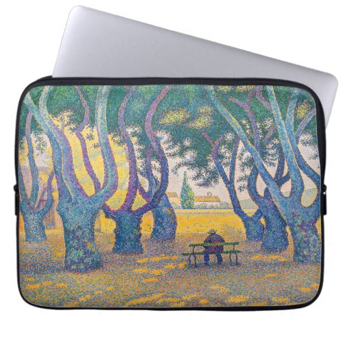 Paul Signac _ Place des Lices Saint_Tropez Laptop Sleeve