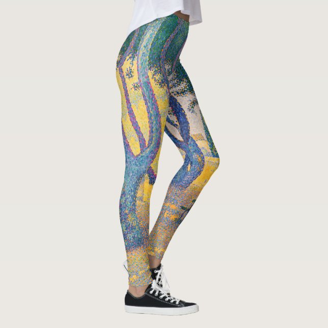 Paul Signac - Place des Lices, Saint-Tropez Leggings (Right)