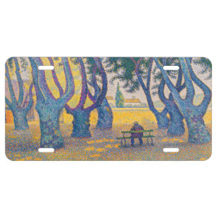 Paul Signac - Place des Lices, Saint-Tropez License Plate