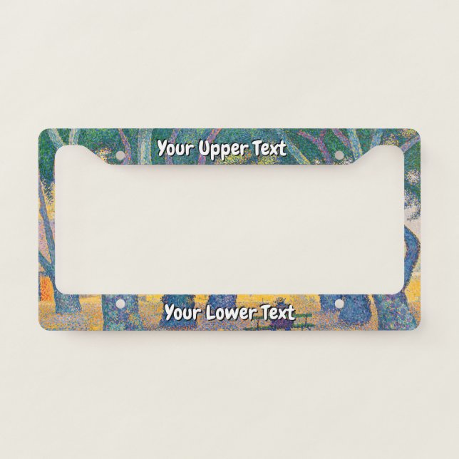 Paul Signac - Place des Lices, Saint-Tropez License Plate Frame (Front)