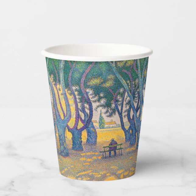Paul Signac - Place des Lices, Saint-Tropez Paper Cups (Front)