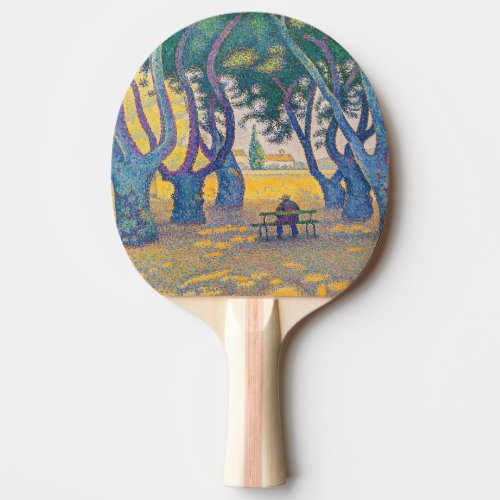 Paul Signac _ Place des Lices Saint_Tropez Ping Pong Paddle