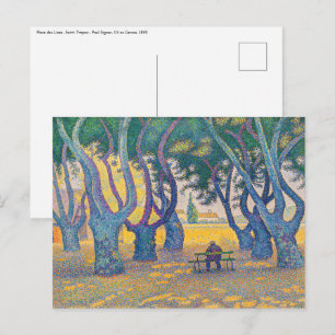 Paul Signac - Place des Lices, Saint-Tropez Postcard