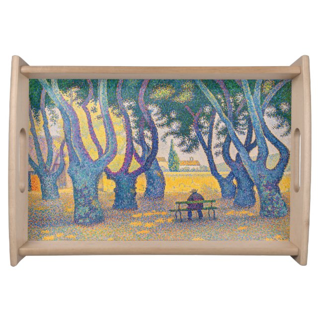 Paul Signac - Place des Lices, Saint-Tropez Serving Tray (Front)