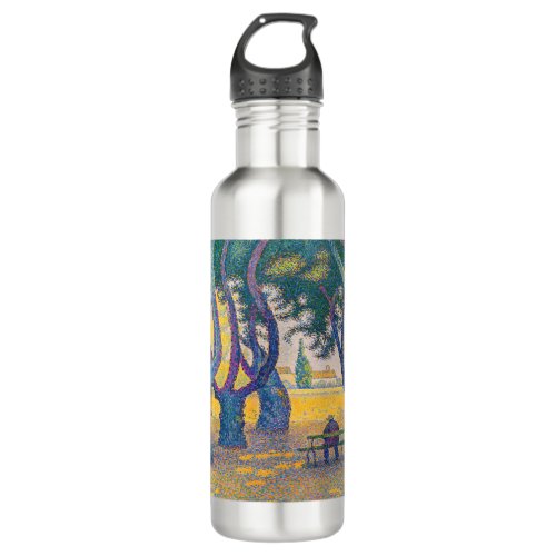 Paul Signac _ Place des Lices Saint_Tropez Stainless Steel Water Bottle