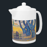 Paul Signac - Place des Lices, Saint-Tropez Teapot<br><div class="desc">Place des Lices,  Saint-Tropez - Paul Signac,  Oil on Canvas,  1893</div>