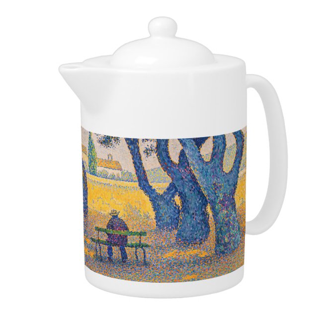 Paul Signac - Place des Lices, Saint-Tropez Teapot (Right)