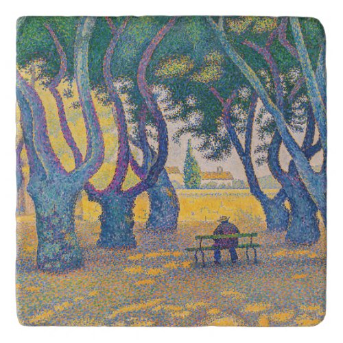 Paul Signac _ Place des Lices Saint_Tropez Trivet