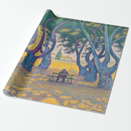 Paul Signac _ Place des Lices Saint_Tropez Wrapping Paper