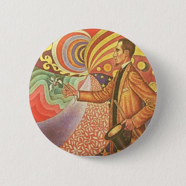 Paul Signac- Portrait of Felix Feneon Button (Front)