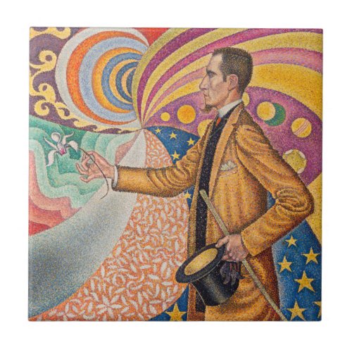 Paul Signac _ Portrait of M Felix Feneon Opus 217 Ceramic Tile