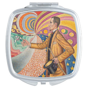 Paul Signac - Portrait of M Felix Feneon, Opus 217 Compact Mirror