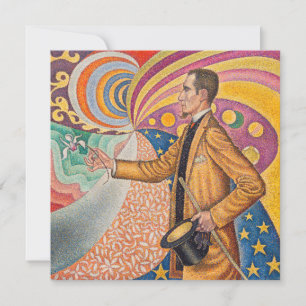 Paul Signac - Portrait of M Felix Feneon, Opus 217 Invitation