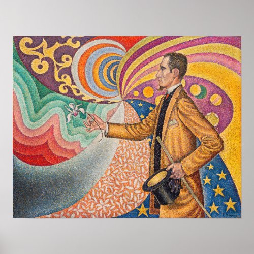 Paul Signac _ Portrait of M Felix Feneon Opus 217 Poster