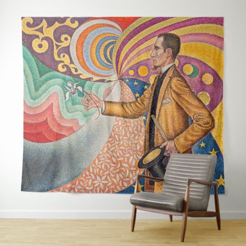 Paul Signac _ Portrait of M Felix Feneon Opus 217 Tapestry