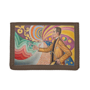 Paul Signac - Portrait of M Felix Feneon, Opus 217 Trifold Wallet