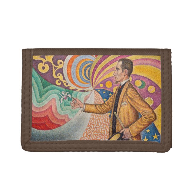 Paul Signac - Portrait of M Felix Feneon, Opus 217 Trifold Wallet (Front)