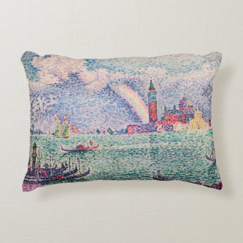 Paul Signac _ Rainbow Venice Accent Pillow