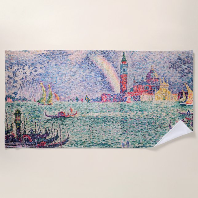 Paul Signac - Rainbow, Venice Beach Towel (Front)