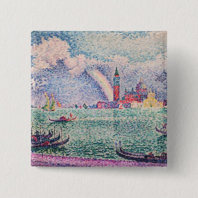 Paul Signac - Rainbow, Venice Button (Front)
