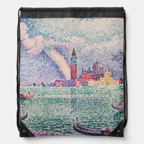 Paul Signac _ Rainbow Venice Drawstring Bag