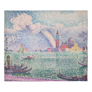 Paul Signac - Rainbow, Venice Duvet Cover