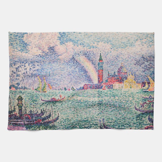Paul Signac - Rainbow, Venice Kitchen Towel (Horizontal)