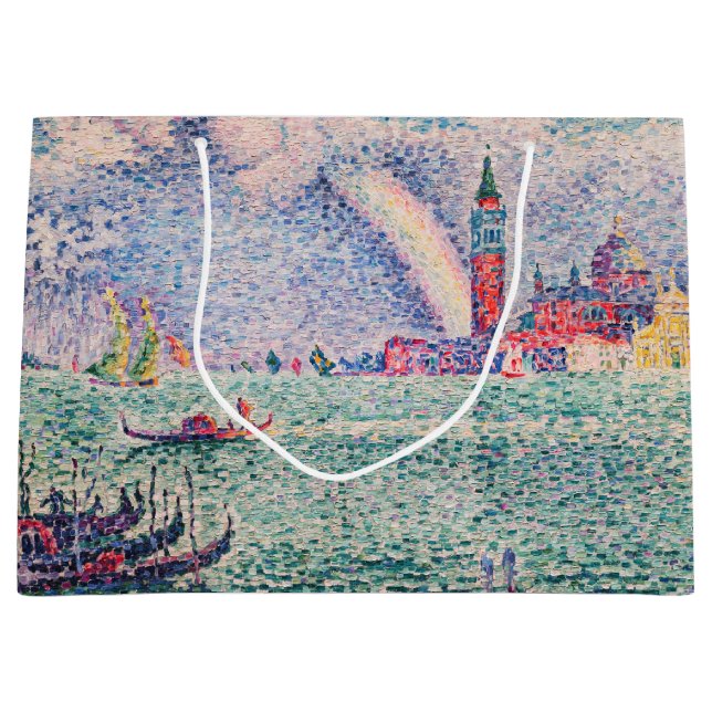 Paul Signac - Rainbow, Venice Large Gift Bag (Front)