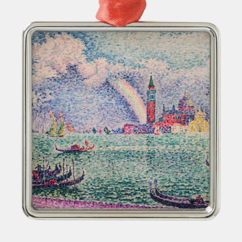 Paul Signac _ Rainbow Venice Metal Ornament