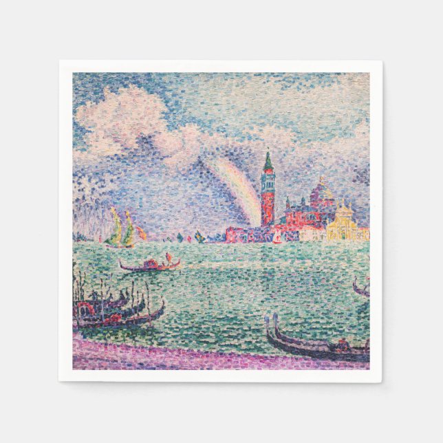 Paul Signac - Rainbow, Venice Napkins (Front)
