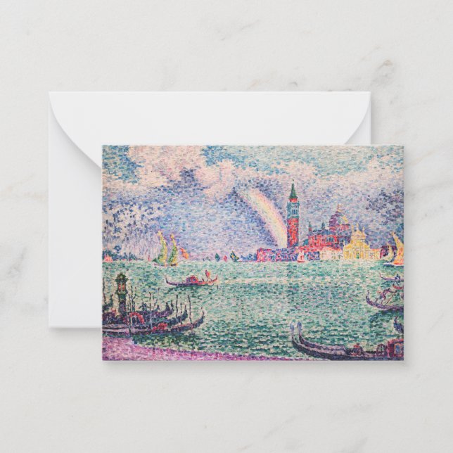 Paul Signac - Rainbow, Venice Note Card (Front)