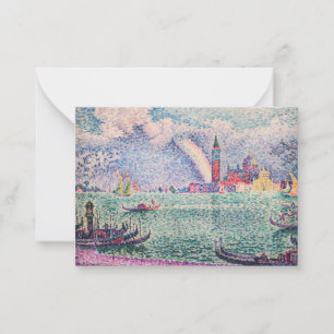 Paul Signac - Rainbow, Venice Note Card