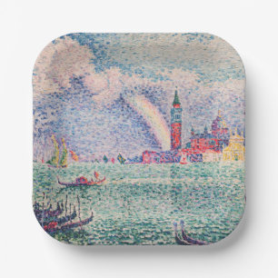 Paul Signac - Rainbow, Venice Paper Plates